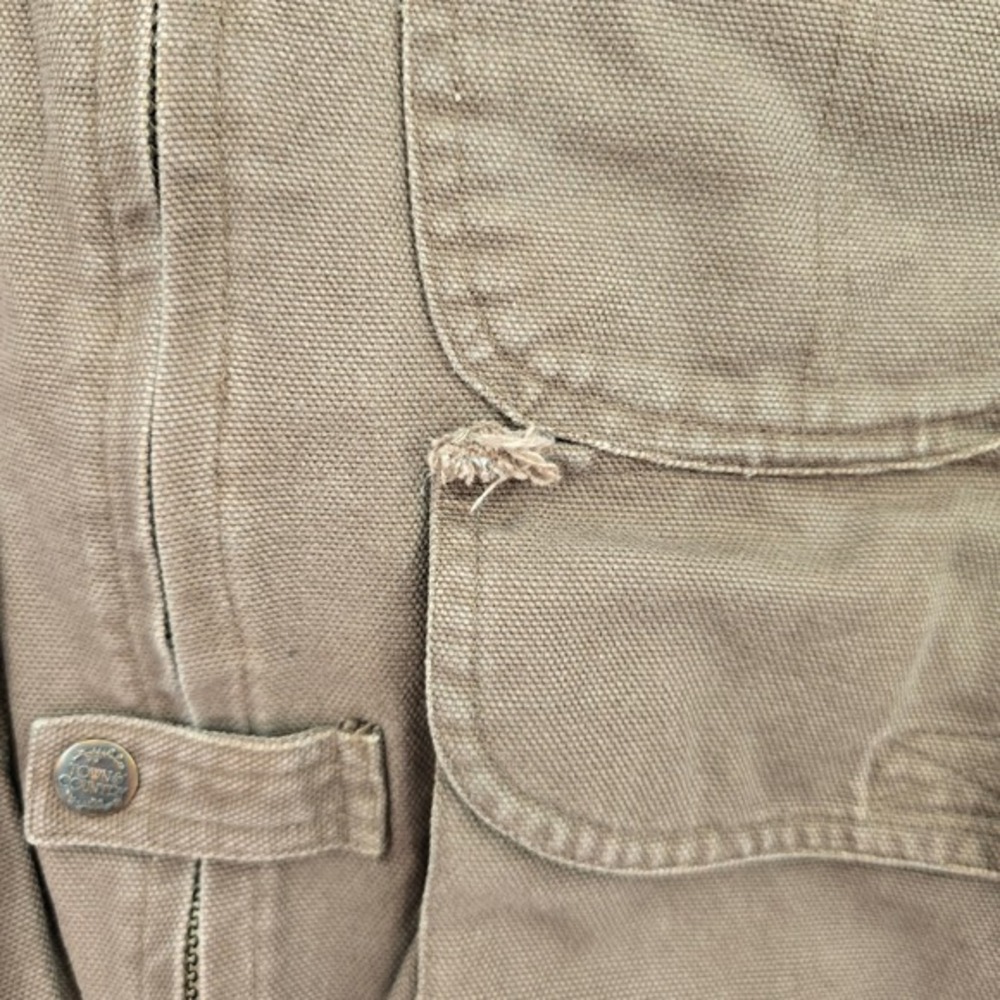 Town & Country Fleece Lined Mens Canvas Utility‎ Hunting Vest Large Vintage - Picture 8 of 13